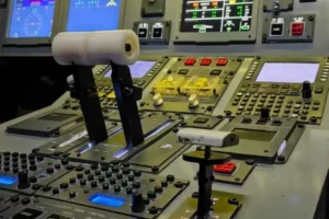 Simulador de voo para piloto de avião Simulador de voo para piloto de avião